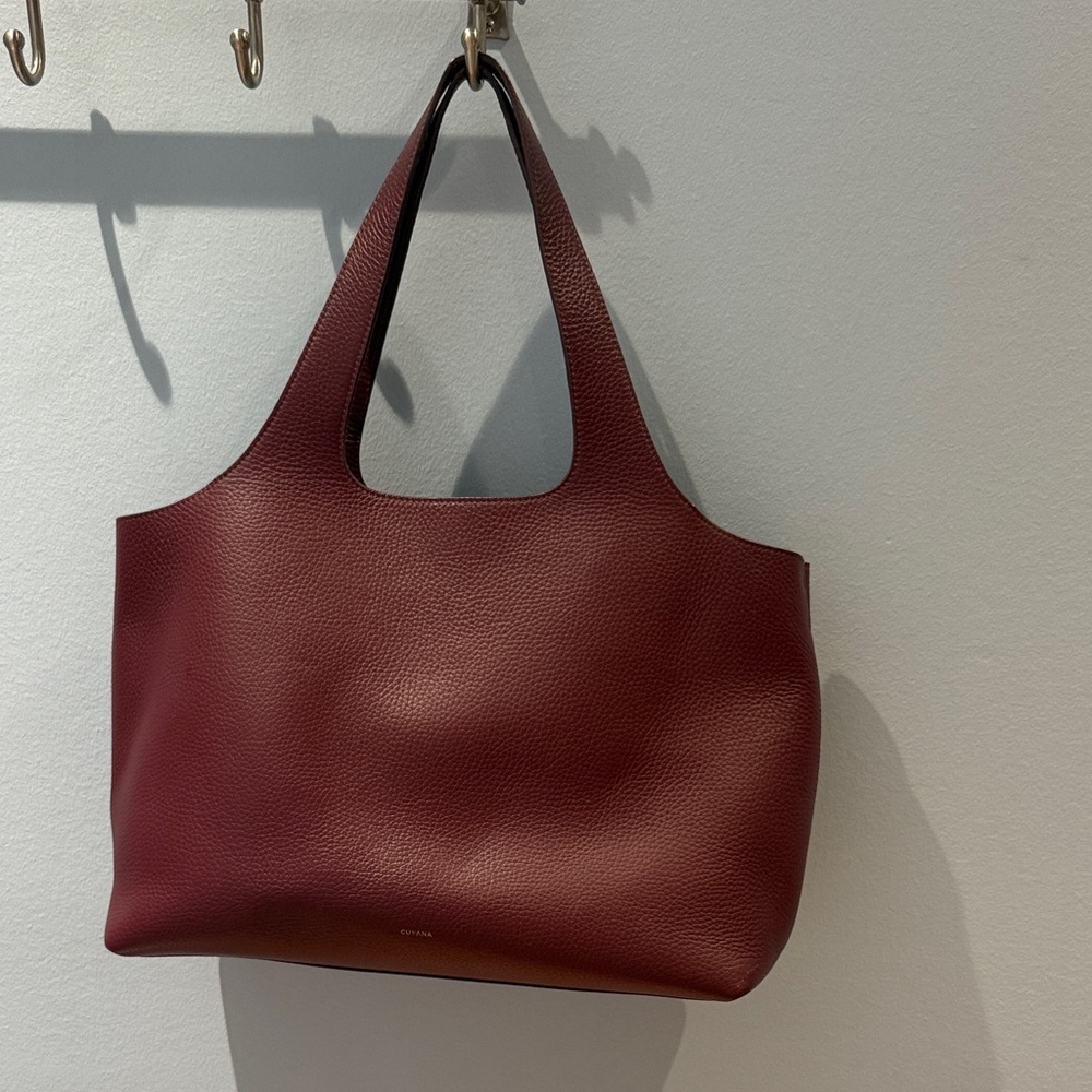 Cuyana Deep Burgundy System Tote Bag